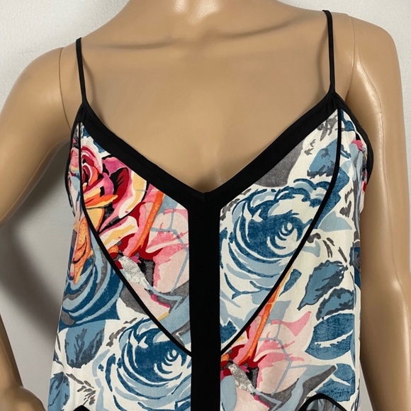 NEW ELIZABETH AND JAMES SILK FLORAL PRINT MIDI SLIP DRESS - Picture 3 of 6